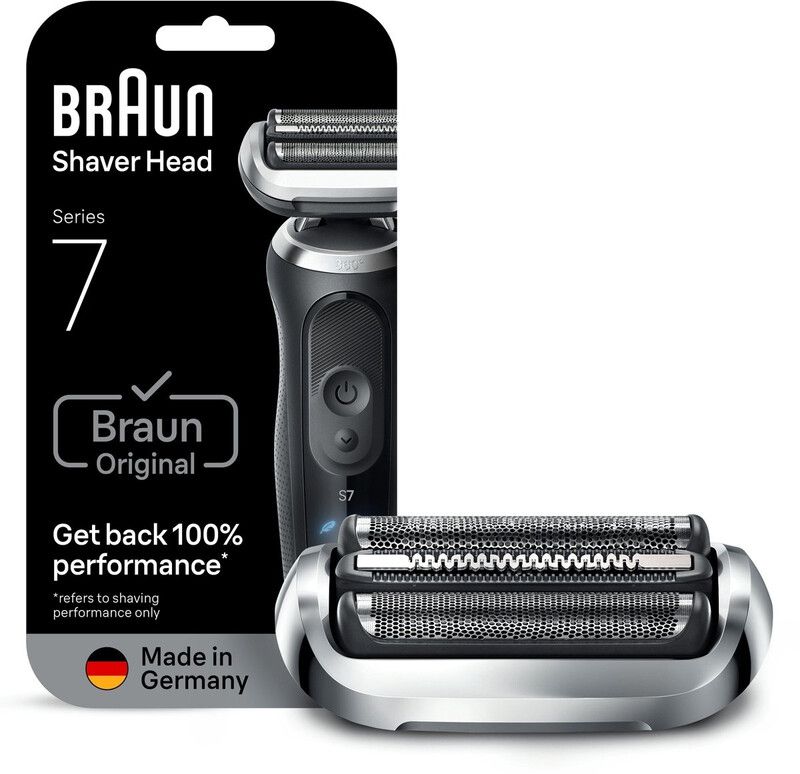 BRAUN Series 7 74S Electric Shaver Head Replacement - Silver - Image 1