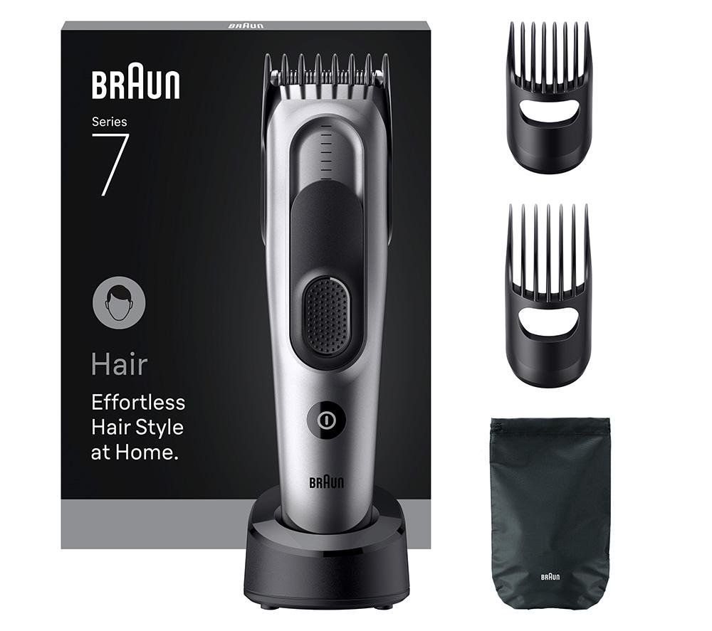 BRAUN Series 7 BRAHC7590 Hair Clipper - Grey, Black - Image 1