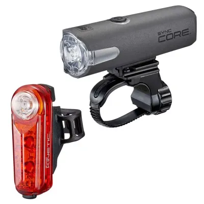 Cateye Sync Core and Kinetic Light Set Black
