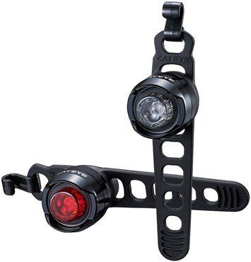 Cateye Orb Rechargeable Bike Light Set Black - Thumbnail 2