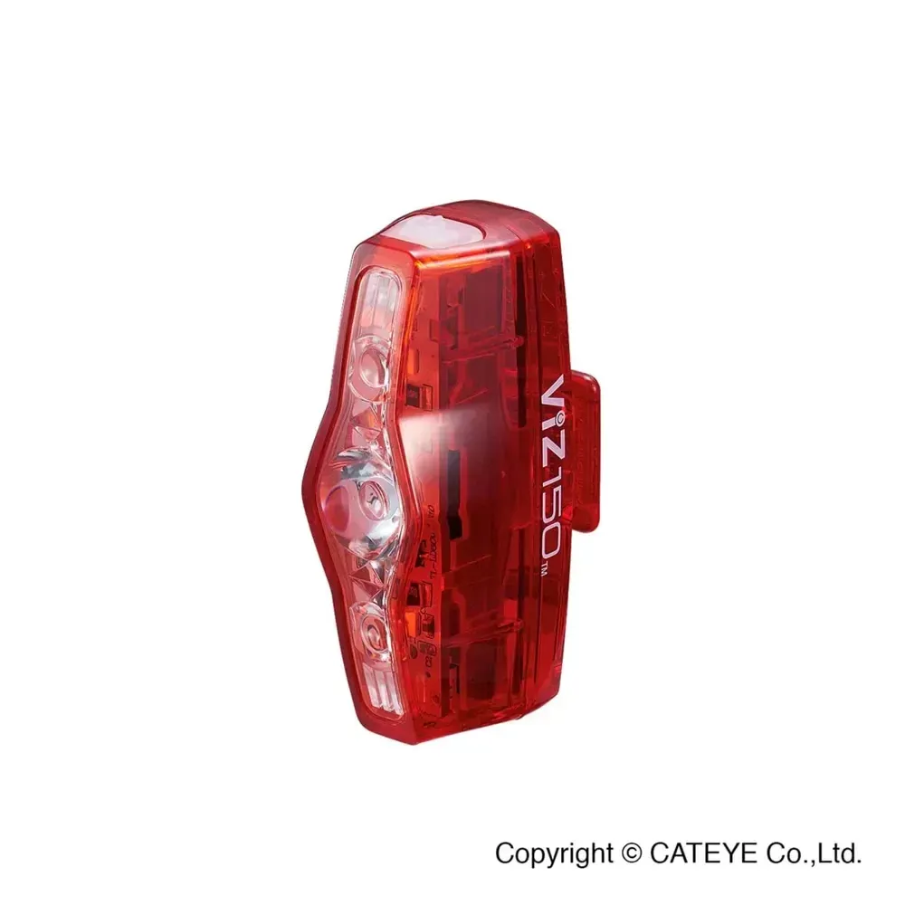 Cateye Viz 150 Rear Bike Light Red - Image 1