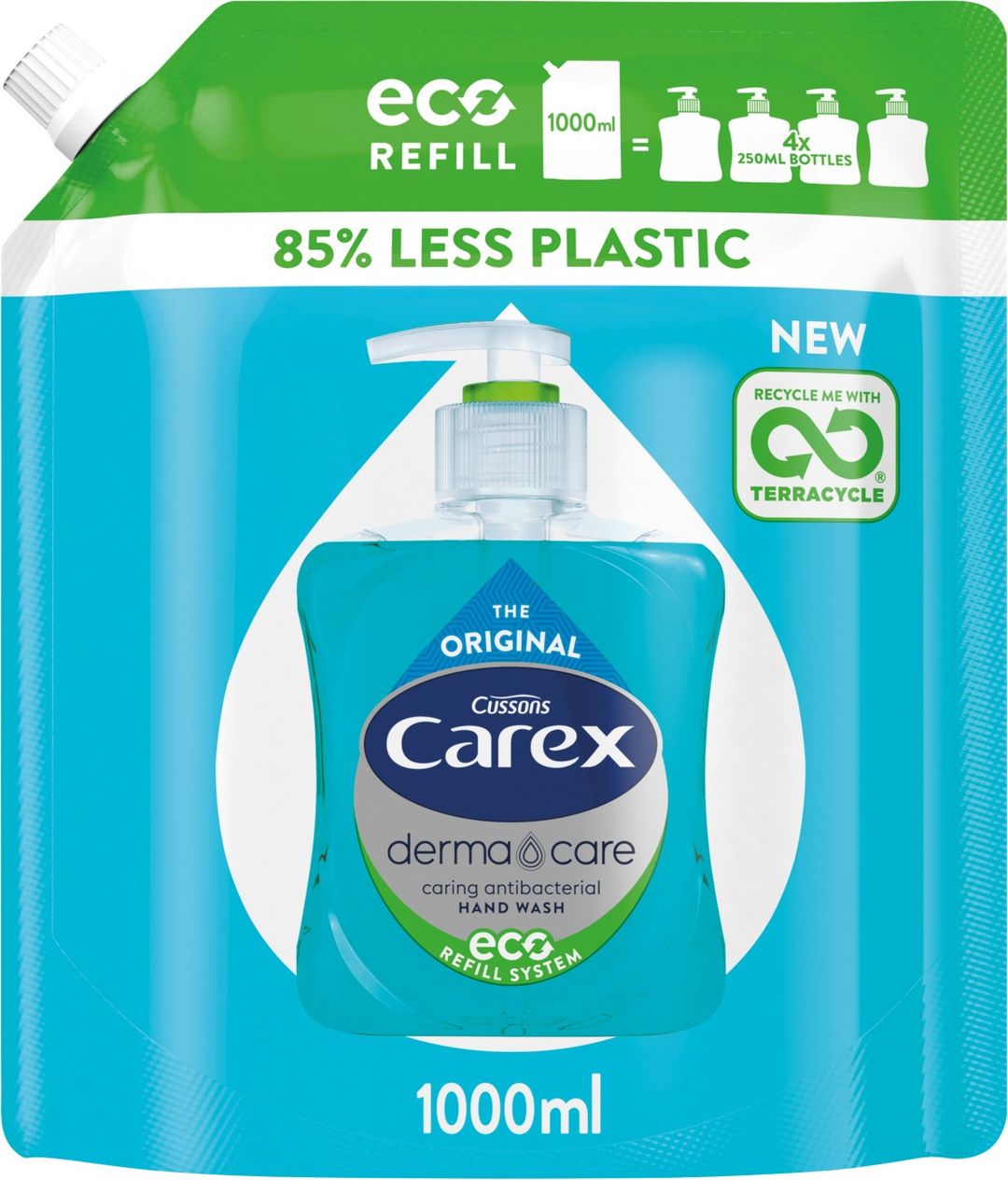 Carex Antibacterial Hand Wash Original Refill 1L - Image 1