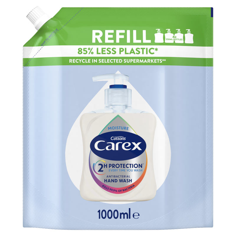 Carex Antibacterial Hand Wash Moisture Refill 1L - Image 1