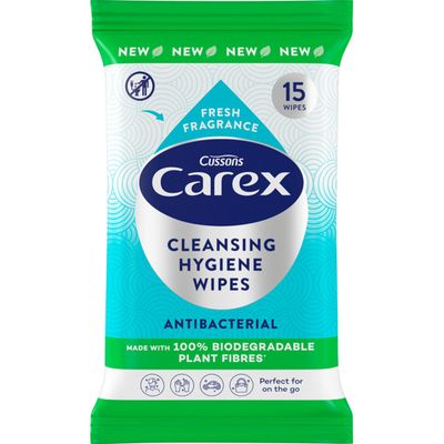 Carex Antibacterial Cleansing Hygiene Wipes - White - Thumbnail 2