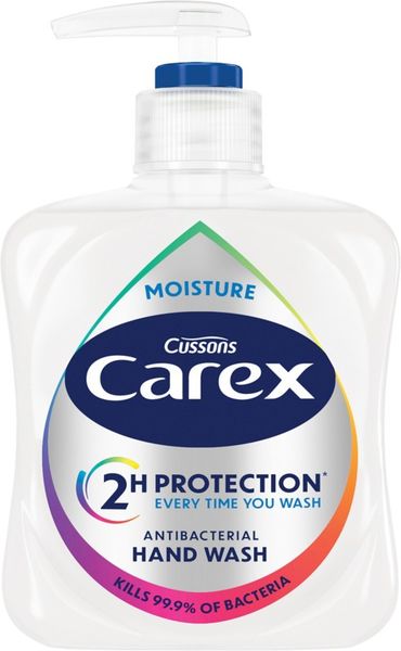 Carex Handwash Moisture Plus 250ml Anti-Bacterial (Pack 6) - 39349