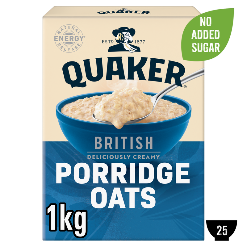 Quaker British Porridge Rolled Oats 1kg - Image 1