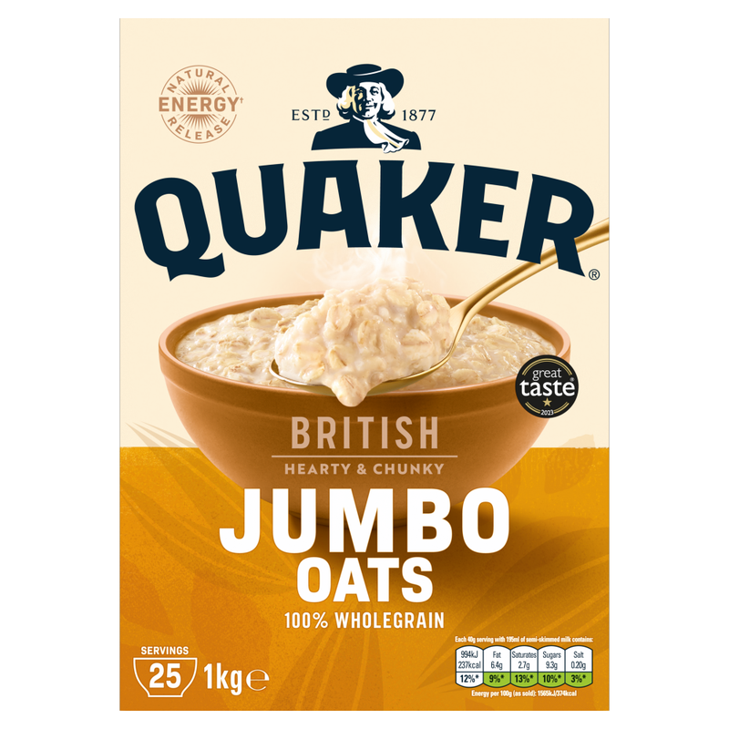 Quaker Jumbo Oats 1kg - Image 1