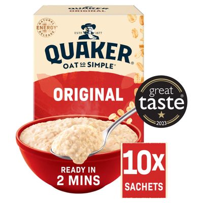 Quaker Oat So Simple Original Porridge Sachets 10x27g - Thumbnail 2