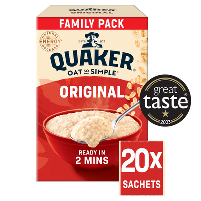 Quaker Oat So Simple Original Big Pack Porridge Sachets 20 x 27g - Thumbnail 2