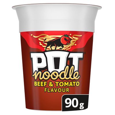Pot Noodle Beef & Tomato Instant Snack 90 g - Thumbnail 2