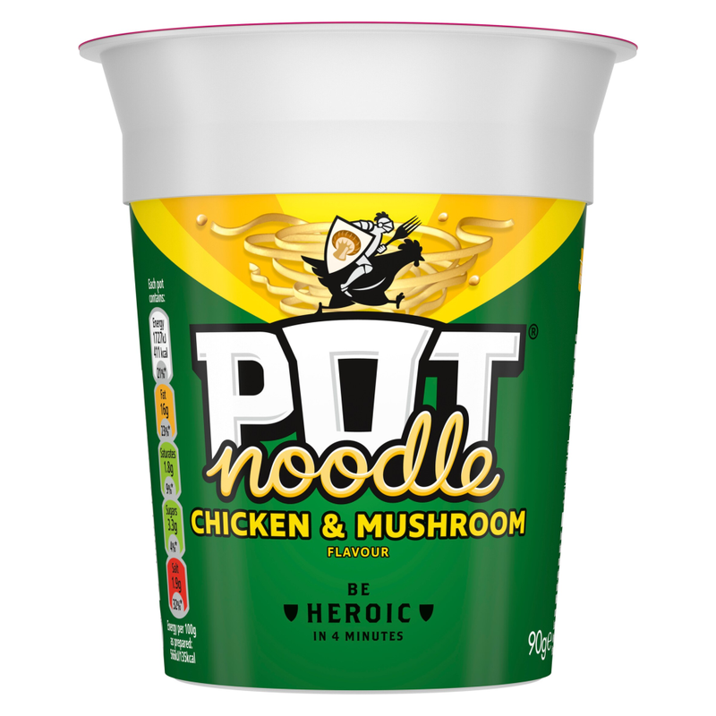 Pot Noodle Standard Pot Noodle Chicken & Mushroom 90 g - Image 1