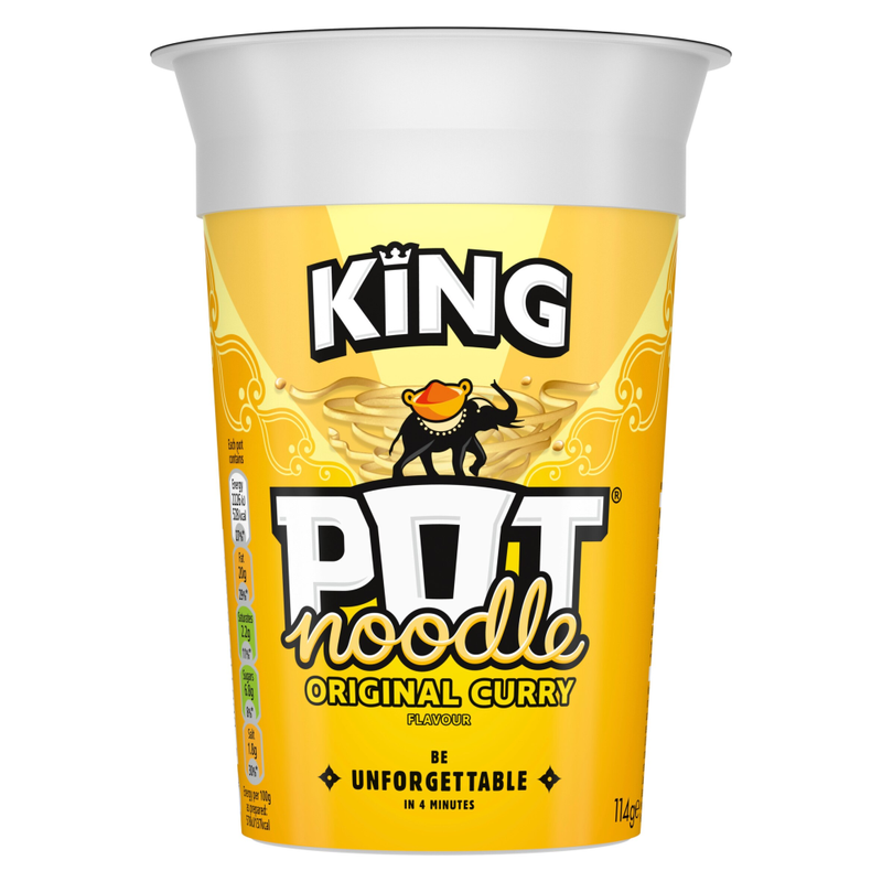 Pot Noodle King Pot Noodle Original Curry 114 g - Image 1