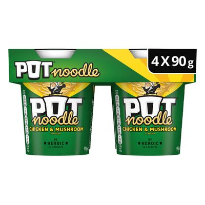 Pot Noodle Standard Pot Chicken & Mushroom 4x 90 g