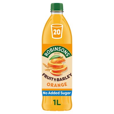 Robinsons Fruit & Barley with Vitamins Orange Squash 1L - Thumbnail 2