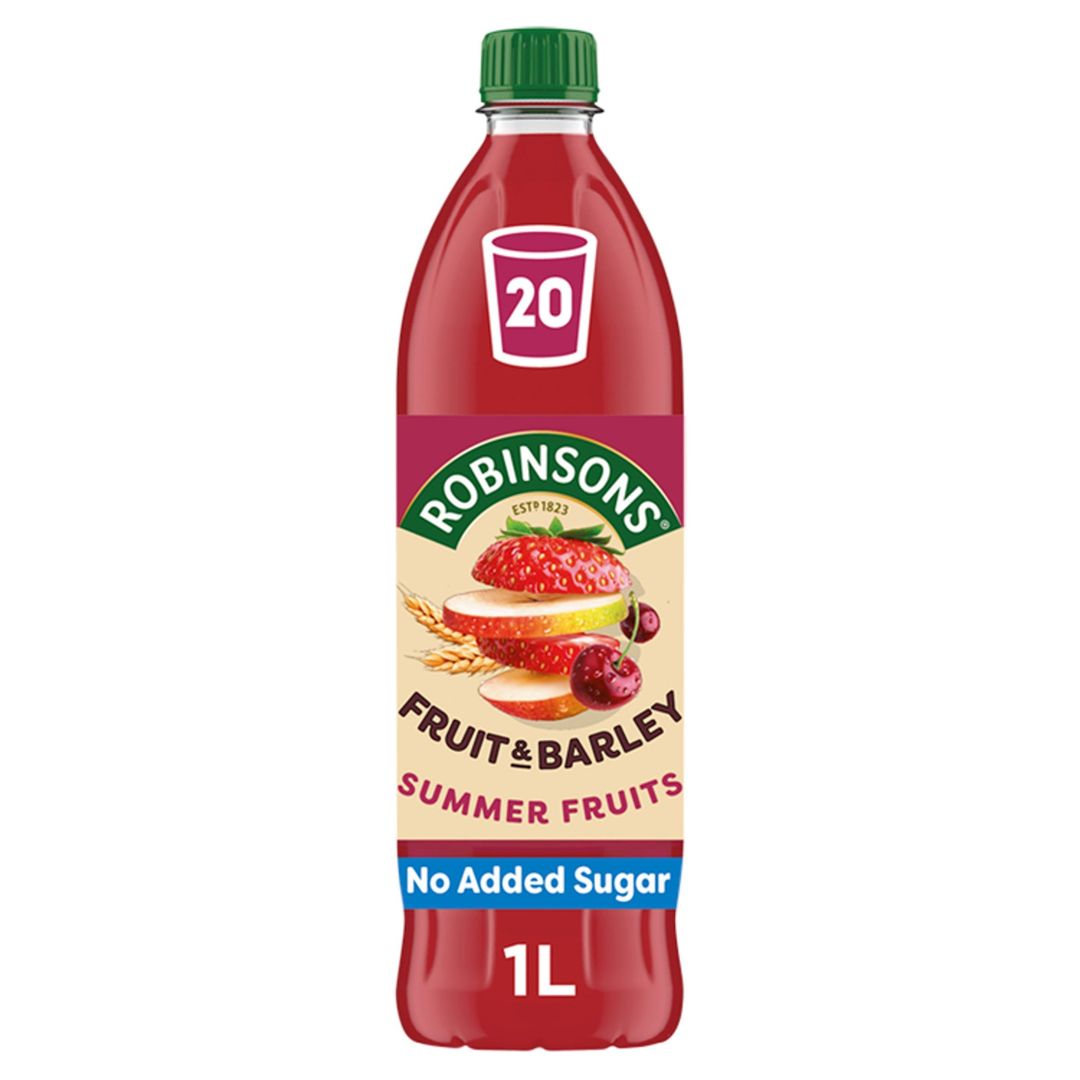 Robinsons Fruit & Barley with Vitamins Summer Fruits Squash 1L - Image 1