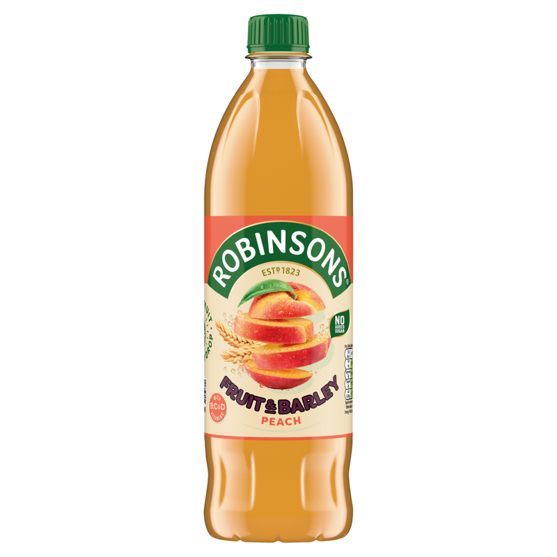 Robinsons Fruit & Barley with Vitamins Peach Squash 1L - Image 1