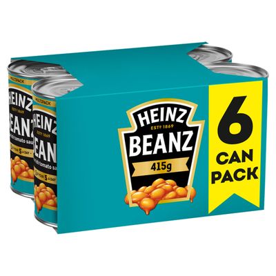 Heinz Tinned Baked Beans in a Rich Tomato Sauce 6 x 415g - Thumbnail 2