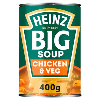 Heinz Chicken & Vegetable Chunky Big Soup 400g - Thumbnail 2