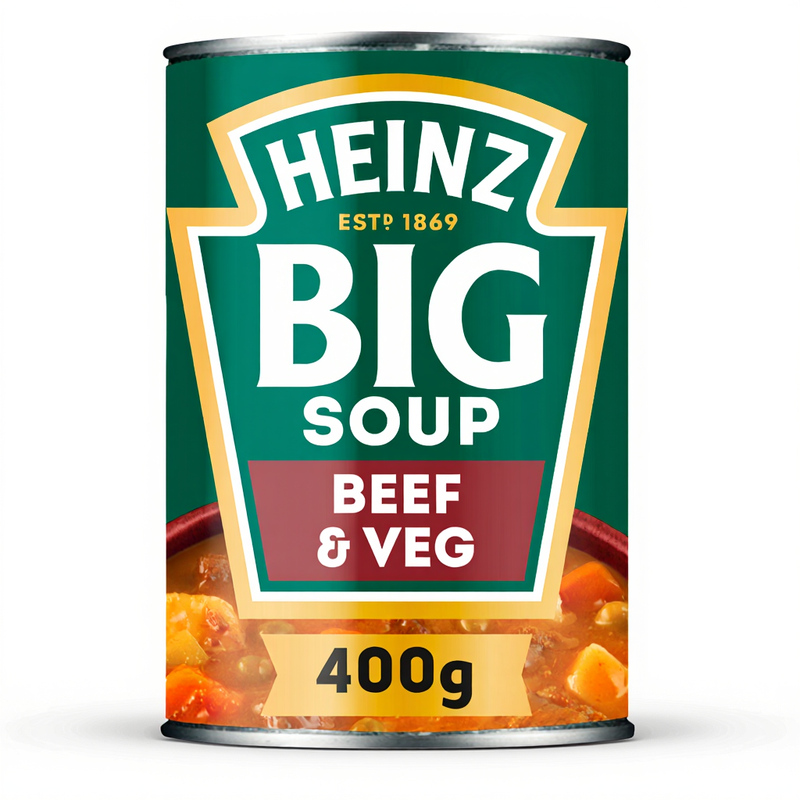 Heinz Beef & Vegetable Chunky Big Soup 400g - Image 1