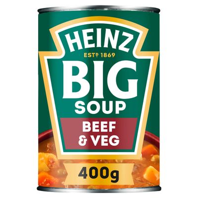 Heinz Beef & Vegetable Chunky Big Soup 400g - Thumbnail 2