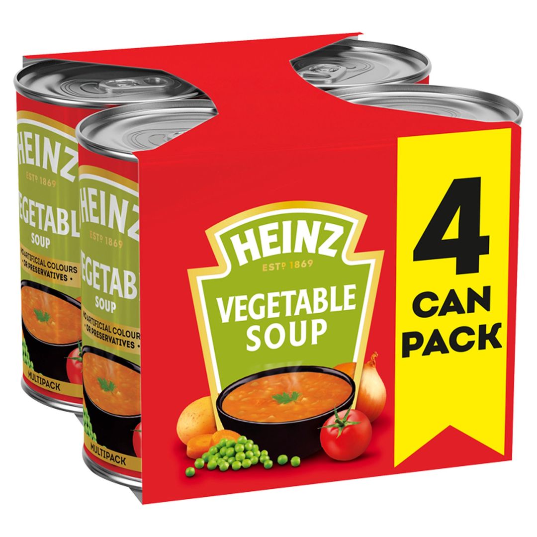 Heinz Vegetable Soup 4 x 400g - Image 1