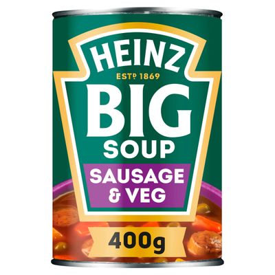 Heinz Big Soup Sausage & Vegetable 400g - Thumbnail 2