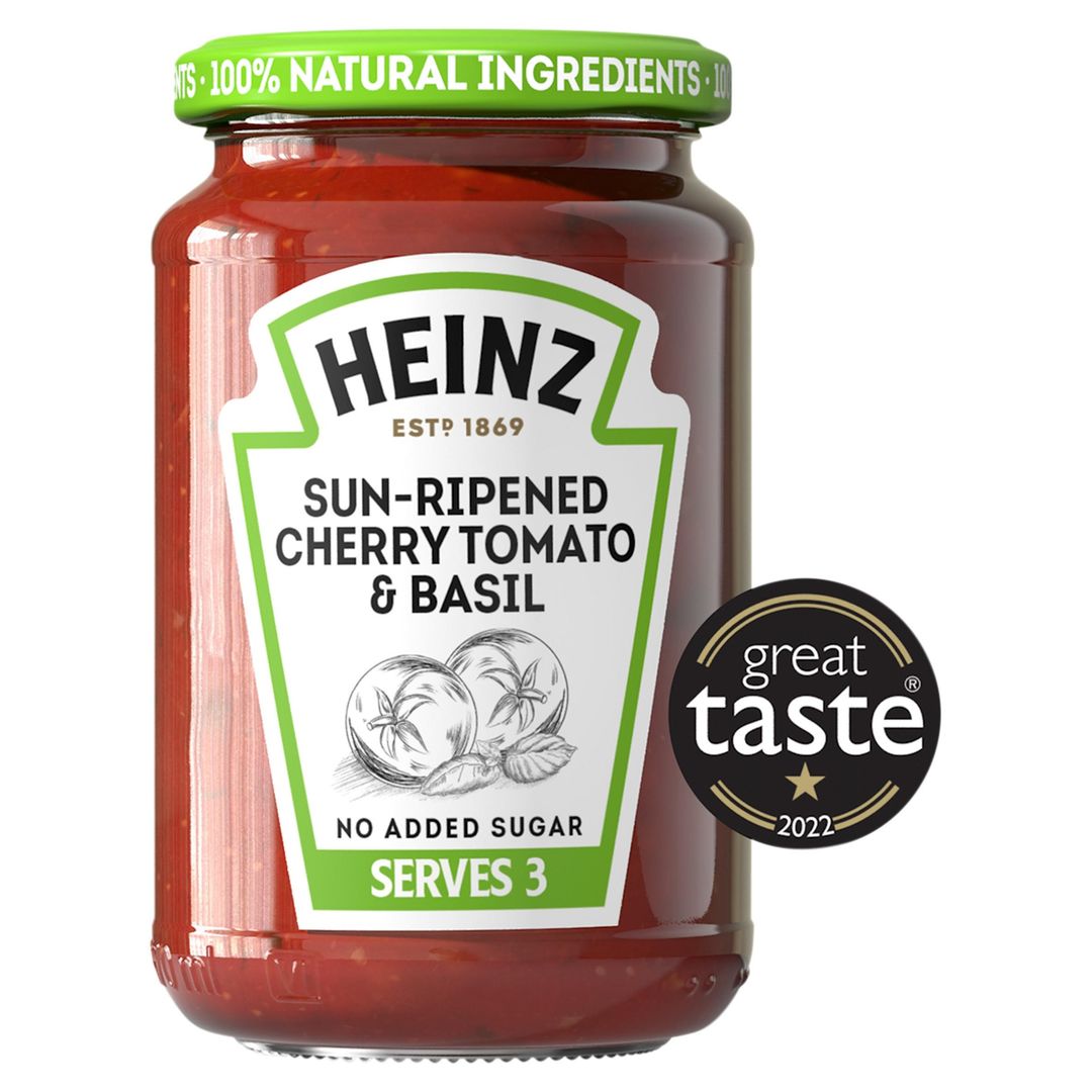 Heinz Sun Dried Cherry Tomato And Basil Pasta Sauce 350G - Image 1