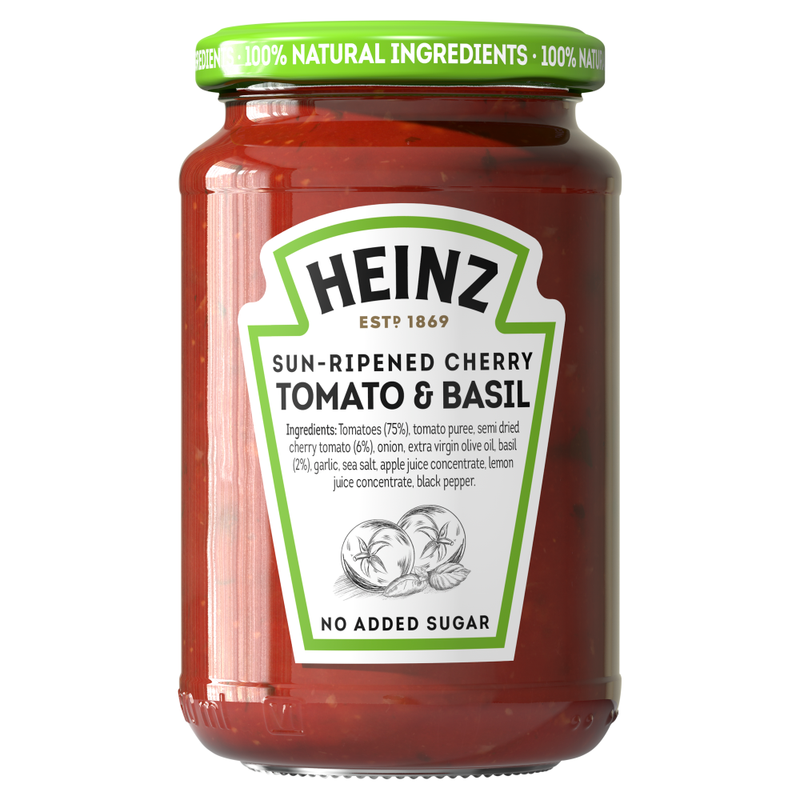 Heinz Sundried Cherry Tomato & Basil Pasta Sauce 490g - Image 1