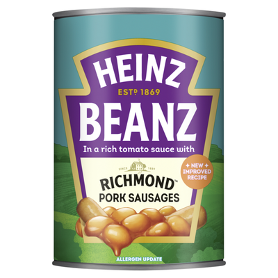 Heinz Baked Beans & Richmond Pork Sausages 415G - Thumbnail 2