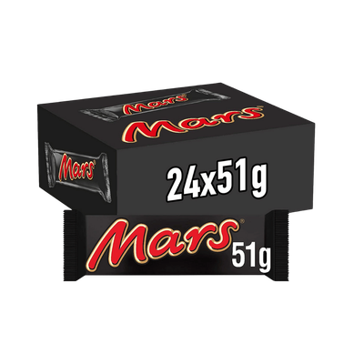 Mars Milk Chocolate Bars 24 x 51g