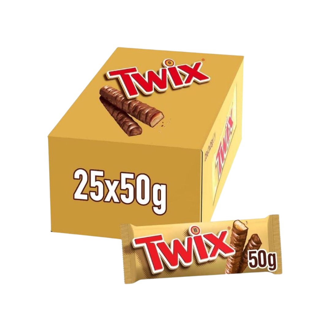 Twix Chocolate Bars 25 x 50g - Image 1