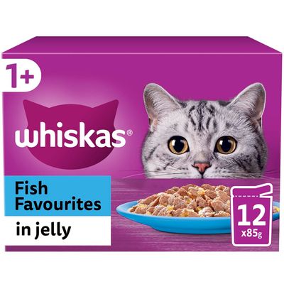Whiskas 1+ Pouches in Jelly - Fish Favourites / 12 - Thumbnail 2