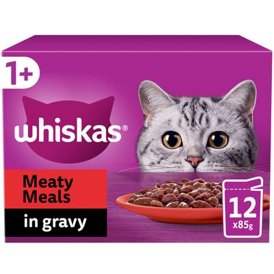 Whiskas 1+ Pouches in Gravy - Meaty Meals - Thumbnail 2