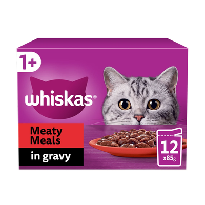 Whiskas 1+ Pouches in Gravy - Meaty Meals