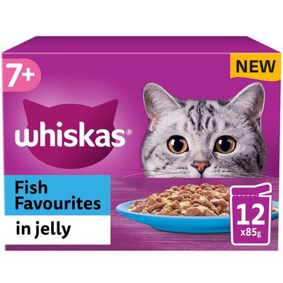 Whiskas 7+ Cat Food Pouches in Jelly - Salmon, Tuna, Whitefish, Cod - Thumbnail 2