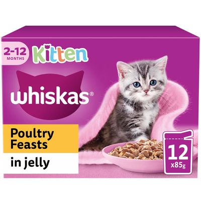 Whiskas Kitten Pouches in Jelly - Poultry Feast - Thumbnail 2
