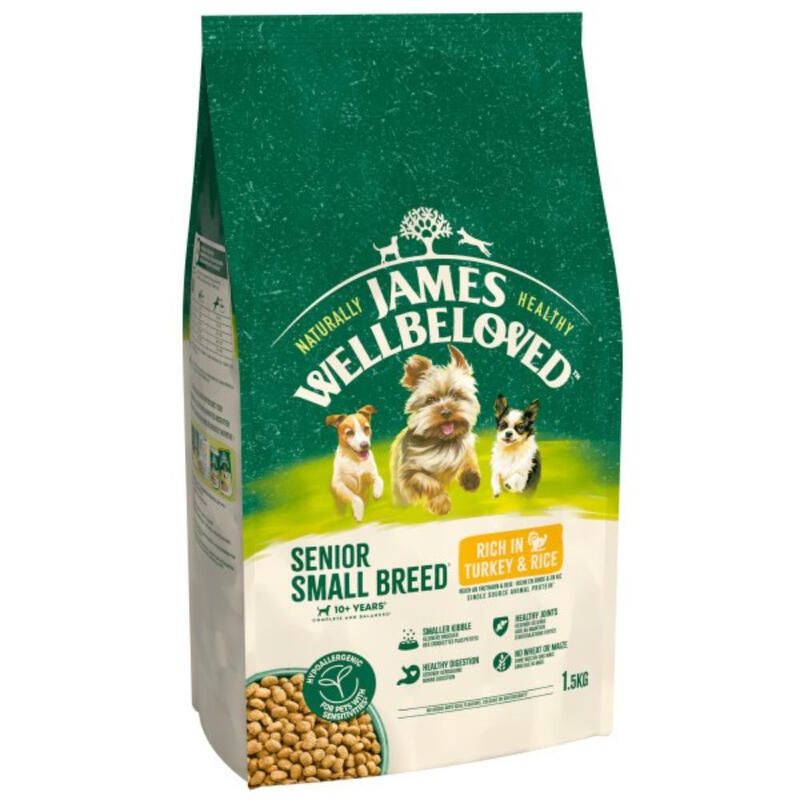 James Wellbeloved Turkey and Rice Senior Small Dog Food - Brown - Image 1