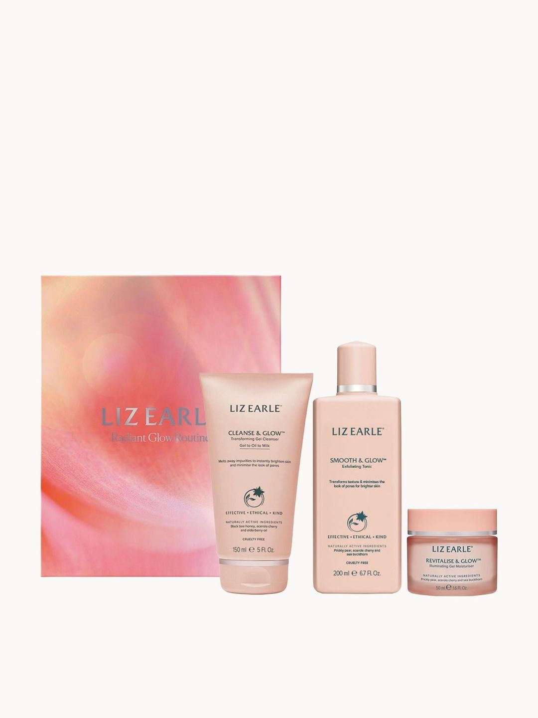 Liz Earle Women's Radiant Glow Routine 3 Piece Set in Misc - Image 1