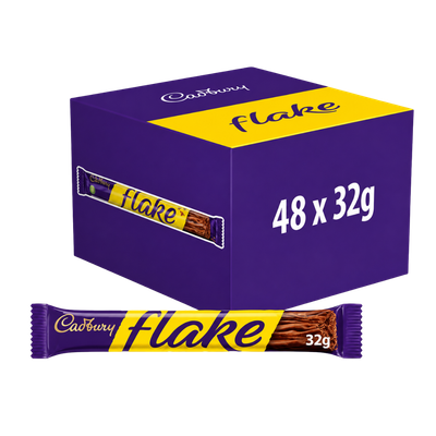 Cadbury Flake Milk Chocolate Bars 48 x 32g