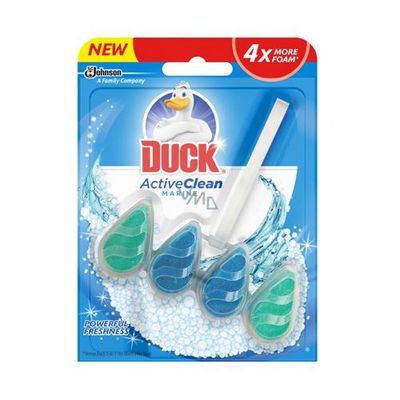 Toilet Duck Active Clean Marine Scented Rim Block 38.6g - Thumbnail 2