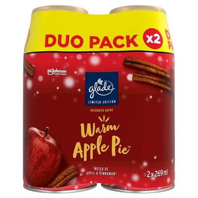 Glade Auto Spray Twin Refill Warm Apple Pie 2x269ml - Thumbnail 2