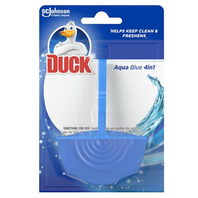 Duck Toilet Rim Block Aqua Blue 36g - Blue