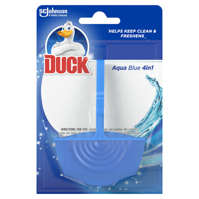 Duck Toilet Rim Block Aqua Blue 36g - Blue - Thumbnail 2