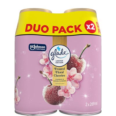 Glade Automatic Spray Twin Refill - Frosted Floral Cherries