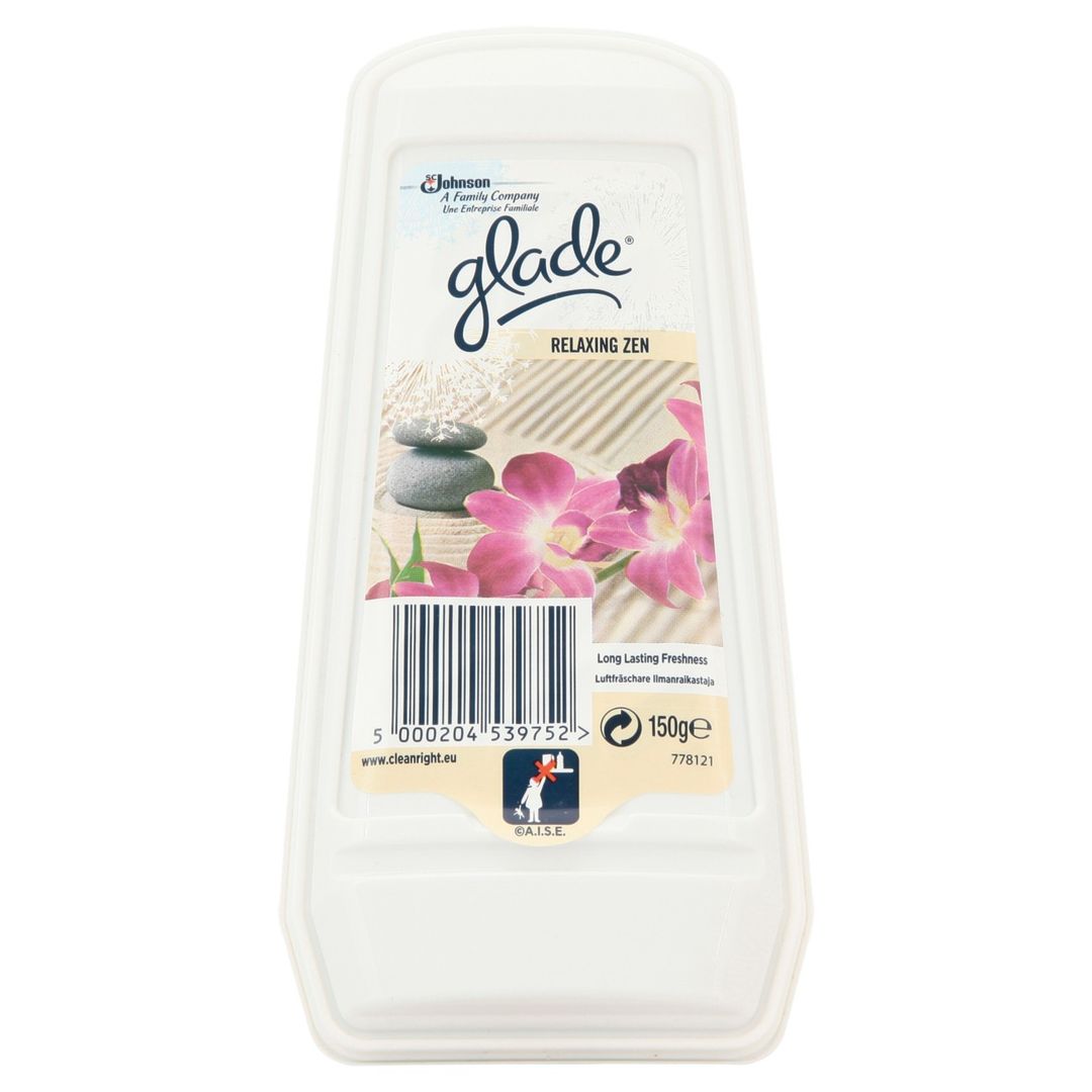 Glade Solid Air Freshener Gel, Relaxing Zen, 150g - Image 1