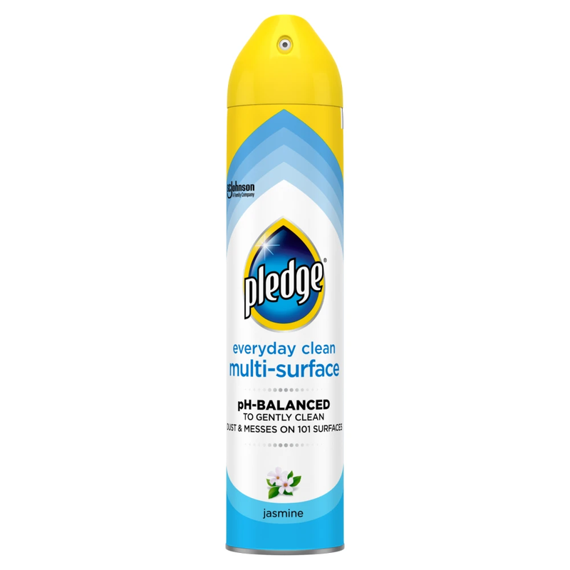 PLEDGE Everyday MultiSurface Cleaning Aerosol Jasmine 250ml - Image 1
