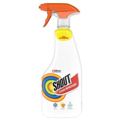 Mr Muscle Shout Stain Remover Spray 500ml Assorted Packs - Thumbnail 2