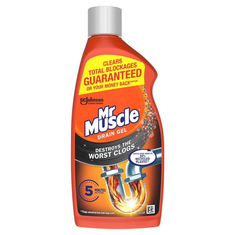 Mr Muscle Sink & Drain Unblocker Gel, 500ml - Image 1