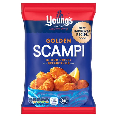 Young's Golden Scampi in Our Crispy Breadcrumb 220g - Thumbnail 2