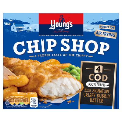 Young's Chip Shop 4 Cod Fillets 400g - Thumbnail 2